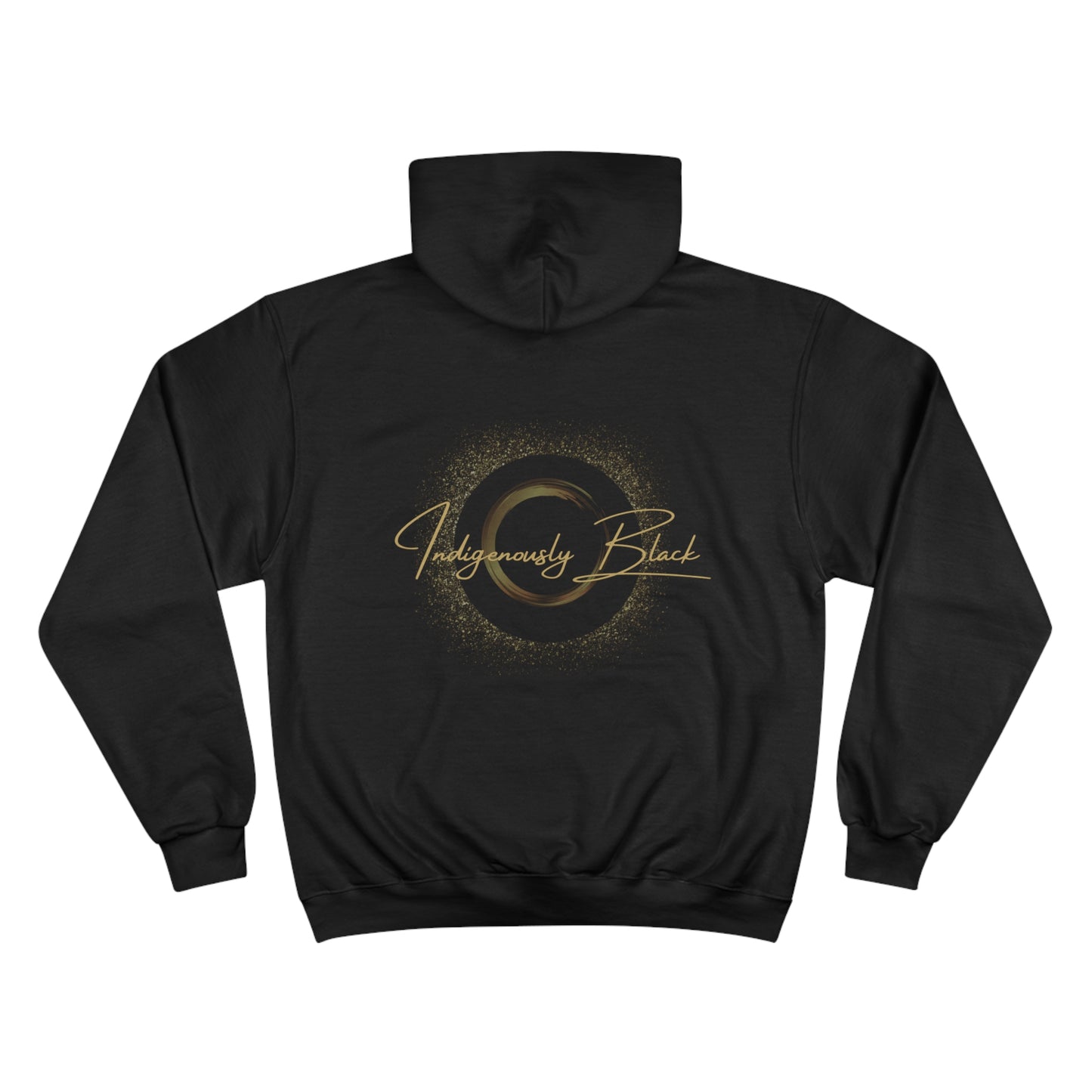 Indigenously Black Logo Hoodie - Back