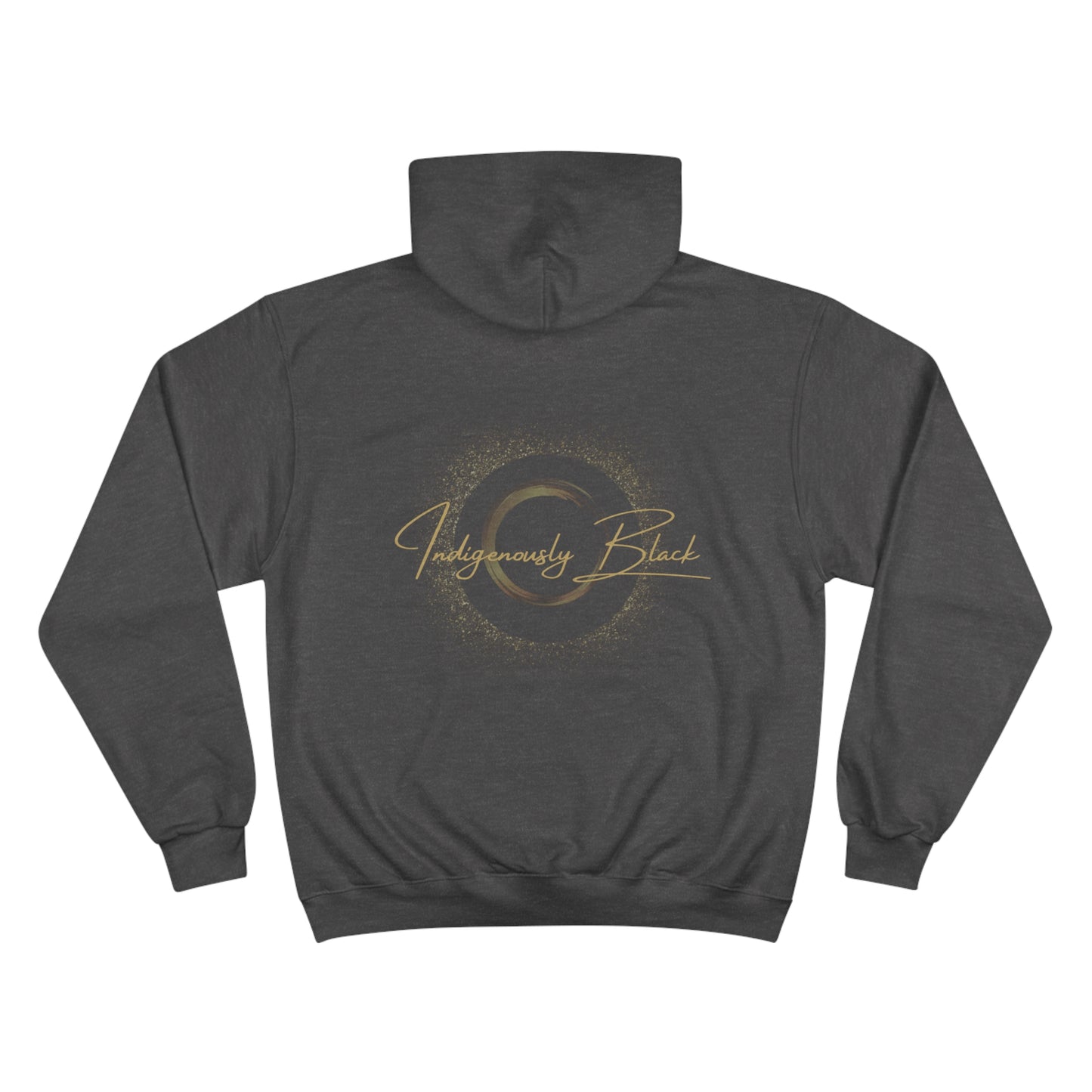 Indigenously Black Logo Hoodie - Back