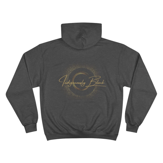 Indigenously Black Logo Hoodie - Back