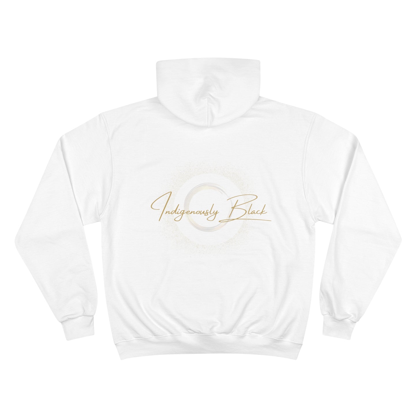 Indigenously Black Logo Hoodie - Back